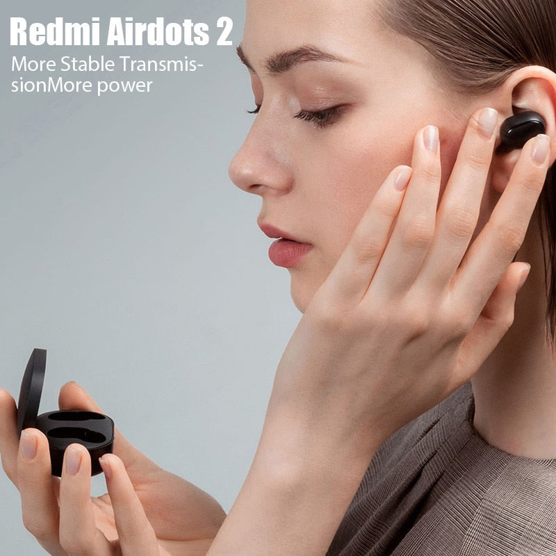 New Air Pro Earbuds with Mic Redmi Airdots 2 Wireless Headphones for Xiaomi Wireless Bluetooth Headset Fone Bluetooth Earphones