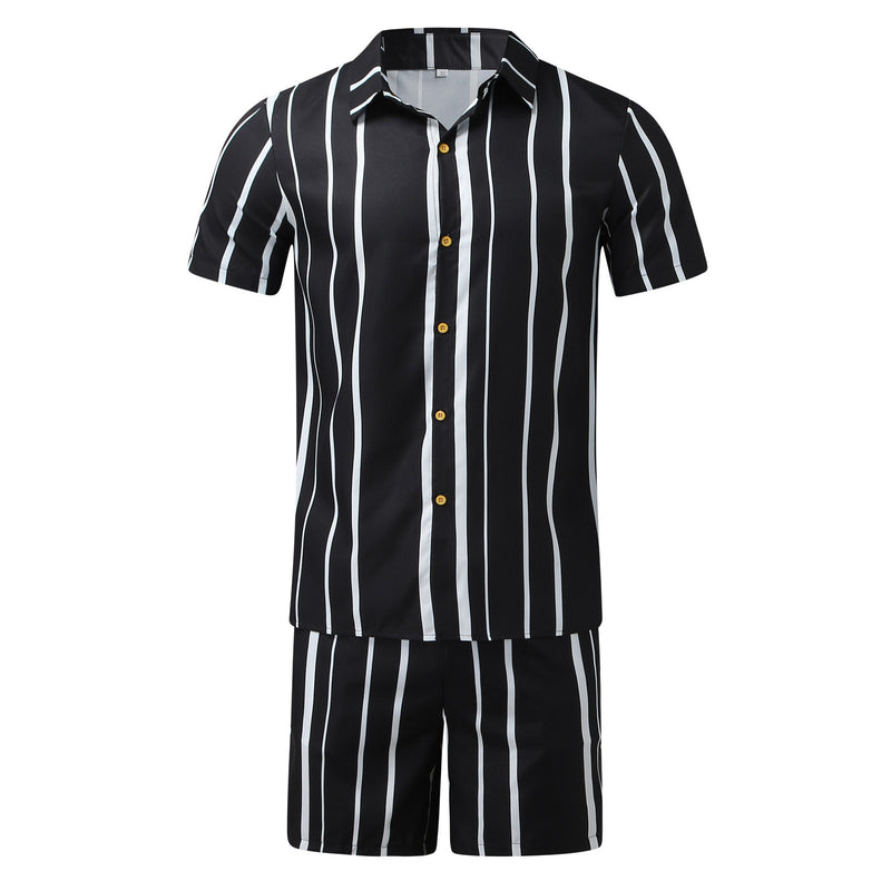 Men Sets Striped Print