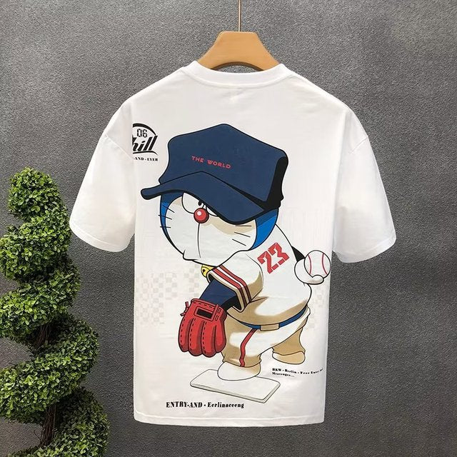 Summer Men's Cotton T-shirt Japan Men's Cool cartoon