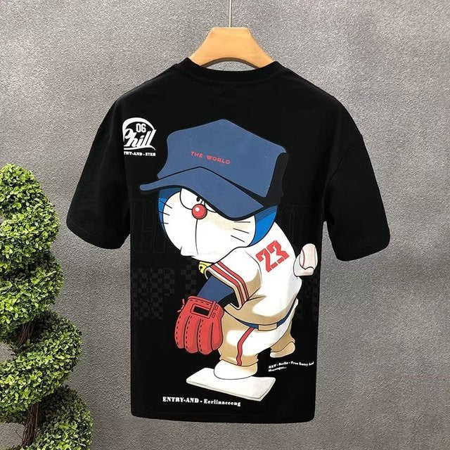 Summer Men's Cotton T-shirt Japan Men's Cool cartoon