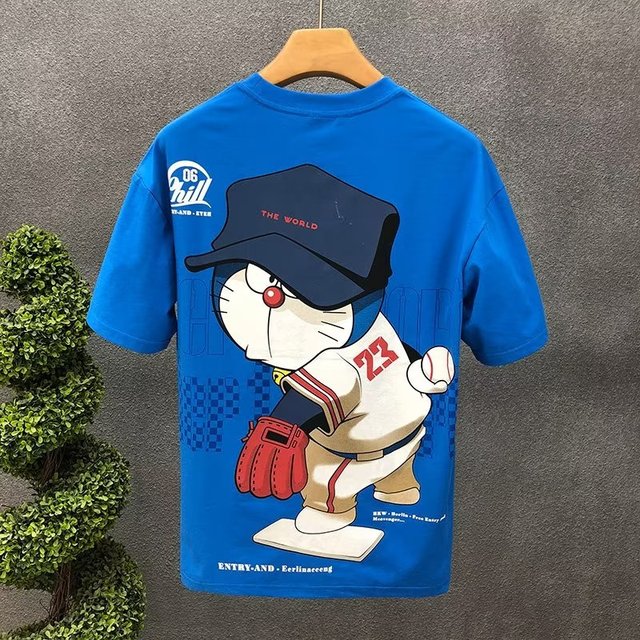 Summer Men's Cotton T-shirt Japan Men's Cool cartoon