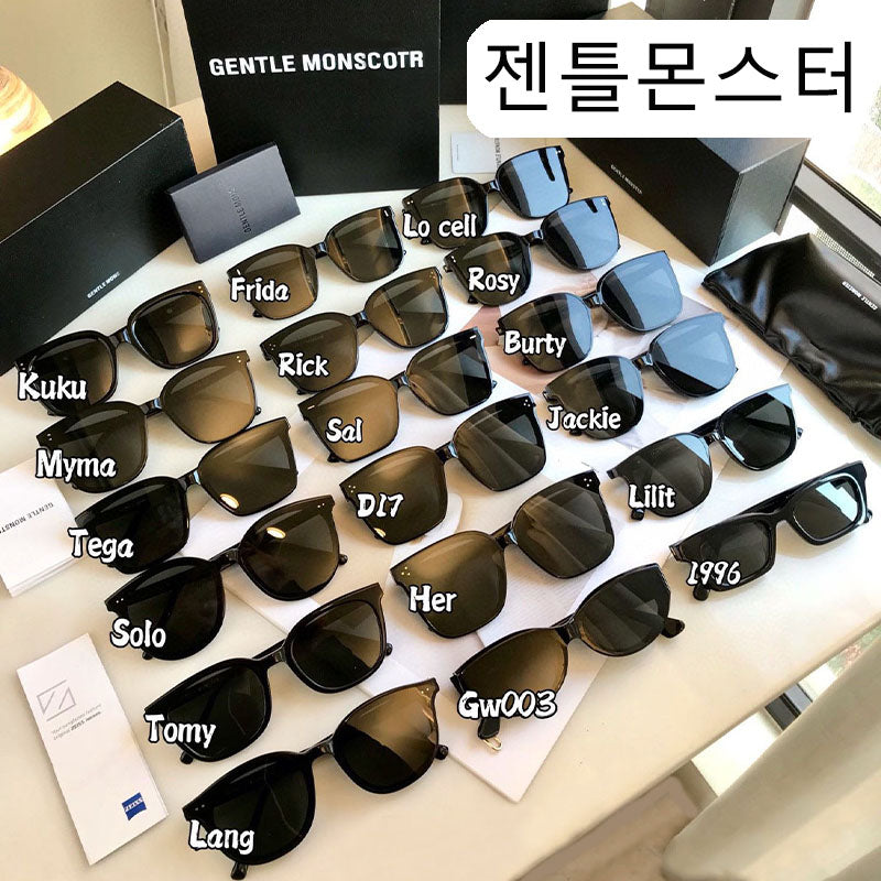 Sunglasses For Women Mens Black GENTLE Eyewear Cat Eye MONSTER Glasses Spy Fashion Oversized Luxury Designer Brand Jennie Korea